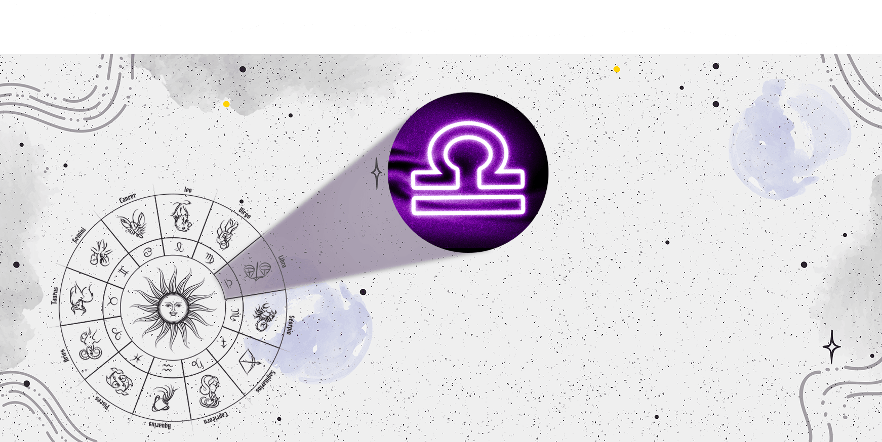 Libra horoscope background