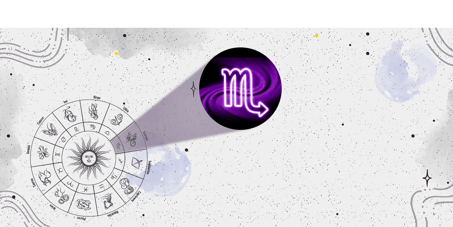 Scorpio horoscope background