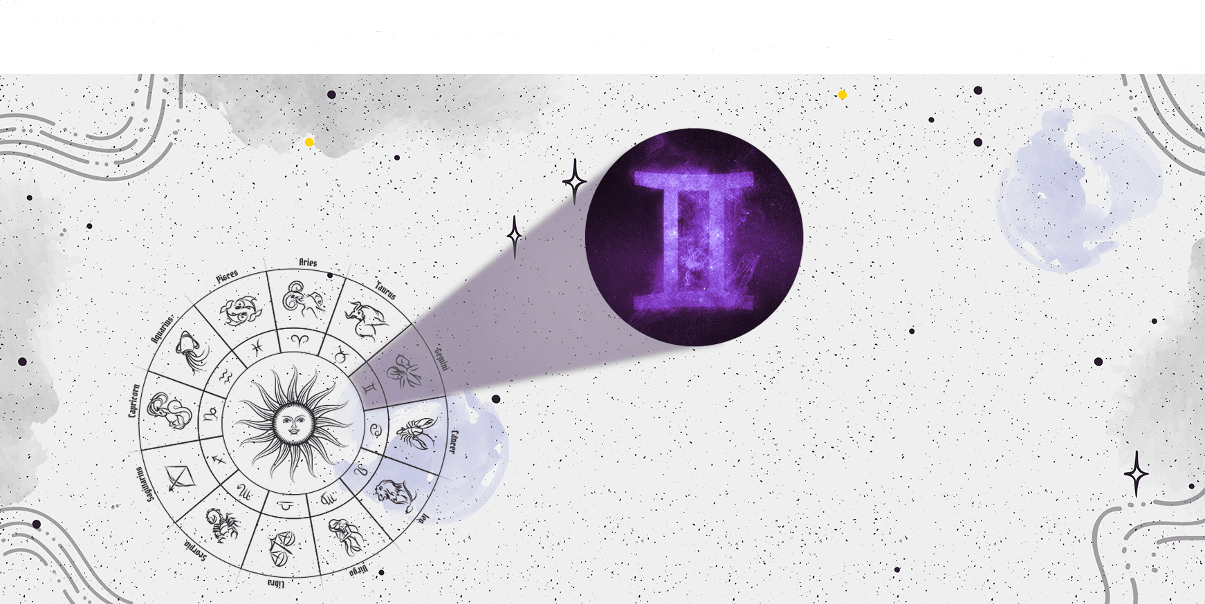 Gemini horoscope background