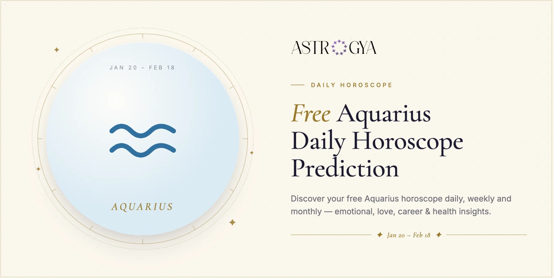 Aquarius daily horoscope