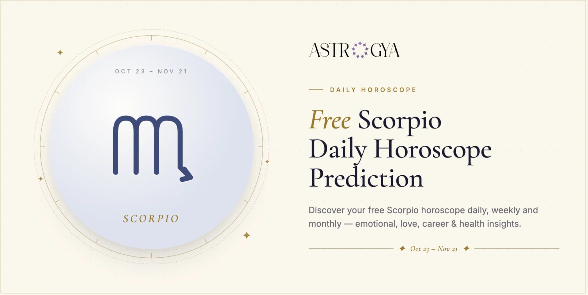 Scorpio daily horoscope