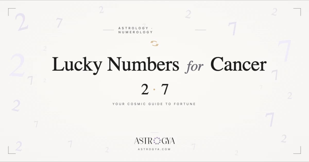 Lucky Numbers for Cancer: What the Moon and Numerology Really Say