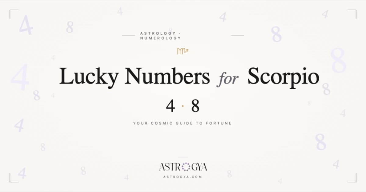 Lucky Numbers for Scorpio: What Mars, Pluto, and Numerology Really Say