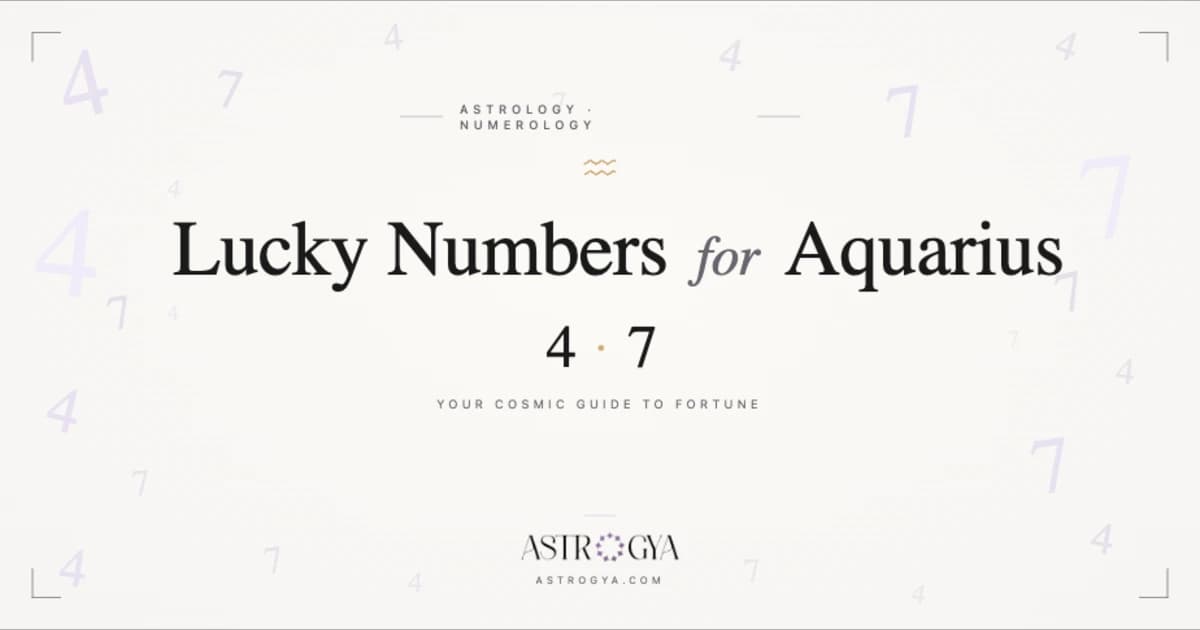 Lucky Numbers for Aquarius: What Saturn, Uranus, and Numerology Really Say