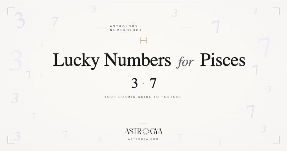 Lucky Numbers for Pisces: What Jupiter, Neptune, and Numerology Really Say